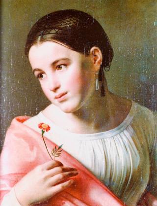 Картина Ореста Кипренского, &quot;Бедная Лиза&quot;, 1827