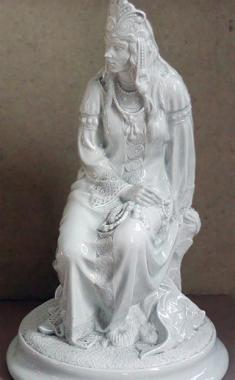 Фарфоровая скульптура «Морская царица» — четвертая фигура по былине «Садко», Б.Д. Быструшкин, 1954
