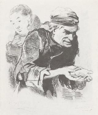 Плюшкин, художник Александр Агин, 1846-47