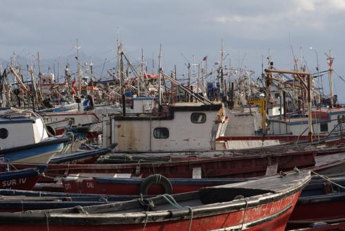 рыбацкие лодки, Пуэрто-Наталес,Чили