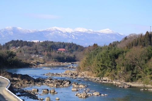 река Абукума, районы Фукусима и Мияги