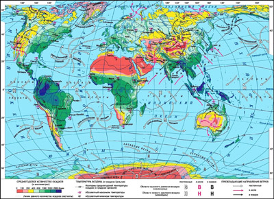 карта климата в странах мира