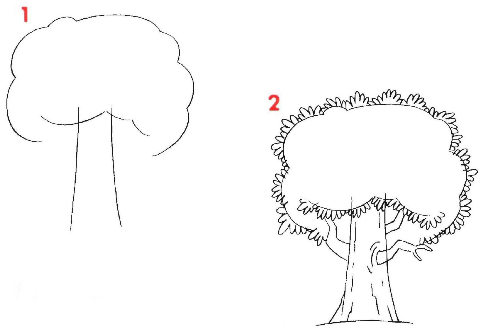 Как рисовать дерево. Поэтапное рисование дерева. Деревья рисунок карандашом для начинающих. Рисование деревьев для дошкольников. Деревья карандашом пошагово.