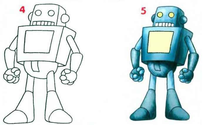 Нарисовать робота 5 класс. Робот рисунок. Робот рисунок карандашом. Поэтапное рисование робота. Роботы для детей.