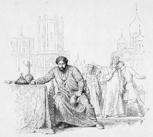 Борис Годунов. Рисунок профессора В.П.Верещагин, 1896 г.