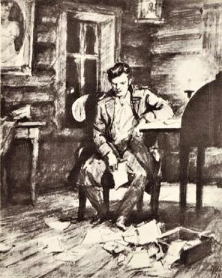 Дубровский читает письма своей матери