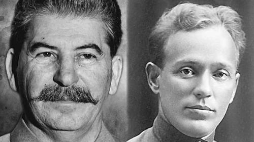 И.В. Сталин и молодой Михаил Шолохов