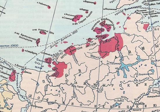 Большой Арктический заповедник на карте