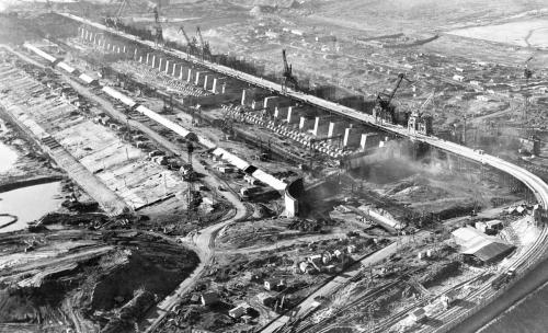 строительство Волжской ГЭС