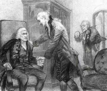 М. А. Врубель &quot;Моцарт и Сальери слушают игру слепого скрипача&quot;, 1884