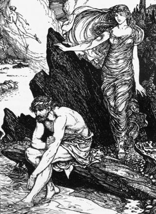 Одиссей у нимфы Калипсо