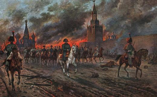 Французская армия Наполеона в Москве