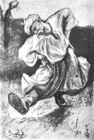 Дед танцует, иллюстрация В.Васнецов, 1901